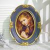 Moldura de Foto Roxo Resina Retrô Europeia Decoração de Sala Pintura Quarto Mesinha de Cabeceira Enfeites Mesa Parede Decoração Combinação de Parede de Fotos