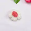 Accesorios de Flor de Pompon Tejida de Color Flor de Pompon Tejida con Lana DIY Ropa para Niños Calzado Sombrero Accesorios para Pasador de Pelo