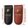 Funda de Cuero de Vaca de Dos Capas Universal 2024 Bolsillo Pequeño con Solapa para Camping Almacenamiento en Pantalones Funda de Cuero Portátil de Otro Tipo