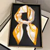 Bufanda de Seda Estampado de Conchas Fresca y de Alta Gama para Mujer, Bufanda Cuadrada Fina de Seda Artificial, Bufanda Versátil para el Cuello