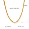 Collar Combinado de Acero Inoxidable Transfronterizo Europeo y Americano Collar de Lujo Accesible de Alta Gama Estilo Ins Collar Retro Personalizado de Oro de 18 Quilates para Mujer