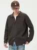 Estación Independiente Suéter de Punto para Hombre de Primavera y Otoño Estilo Coreano Ropa de Punto Casual Estilo Old Money Abrigo Suelto Sencillo para el Trabajo