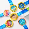 Medallas de Metal y Cristal Personalizadas para Premios de Honor, Placas Infantiles, Competiciones de Maratón Estudiantiles, Medallas de Baloncesto y Fútbol