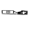 Adequado para BMW X3 F25 F26 11-17 conjunto completo de interruptor de logotipo de volante interior em fibra de carbono preto piano