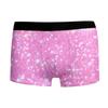 Cueca Box Masculina Adulto Estampa Estrela Europeia e Americana Frango Picante Seda de Leite Impressão 3D Alta Elasticidade Cintura Média Bolso Boxer