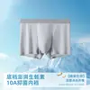 Ropa Interior Masculina de Seda de Hielo, Ropa Interior Fina de Verano Sin Costuras, Calzoncillos Bóxer Transpirables Antibacterianos de Seda de Hielo para Hombre Talla Grande