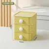Caja de Almacenamiento de Escritorio BNBS de Colores Macaron, Apilable y Combinable Libremente, Tipo Cajón, Caja de Papelería para Estudiantes