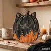 Decoraciones de Halloween Transfronterizas de Calabaza de Madera, Fantasma, Gato Negro, Adornos para Habitación, Escritorio, Decoraciones Festivas, Artesanías de Madera