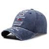Gorras Vintage Desgastadas para Hombres y Mujeres con Bordado de Letras, Gorras de Béisbol, Moda Callejera Europea y Americana, Gorras de Béisbol Desgastadas Lavadas
