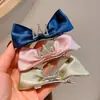 Pinza para el Cabello con Lazo y Corona Tridimensional Infantil, Estilo Coreano, Vino Tinto Princesa, Dulce Accesorio para el Cabello en la Parte Superior de la Cabeza