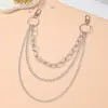 Accesorios transfronterizos: Accesorio de cintura único y simple de cadena multicapa en forma de U, grueso y delgado, versátil para hombres y mujeres, adecuado para jeans