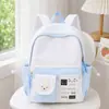 Estilo Japonés Puntos Conejito Estilo Suave Bolso de Doble Hombro Dulce Femenino Estudiante Salida de Fiesta Picnic Atmósfera Mochila Pequeña