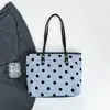 Bolso de Mano Nuevo de Comercio Exterior Gran Capacidad con Lunares Bolso de Mujer Moda Versátil de Gama Alta de un Solo Hombro para Debajo del Brazo