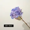 Flores Artificiais de Hortênsia Coloridas de Outono para Decoração de Casa e Casamento, Buquê de Noiva, Flores Artificiais de Hortênsia Ocidental