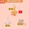 Pingente Coração Encravado com Diamantes em Prata S925 Cabacinha da Sorte Lua Colar Pulseira DIY Feito à Mão Acessórios de Joias Pequenos Acessórios