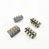 Instrumento de belleza portapilas de 4p espaciado 2.5PH altura 6.4H conector de batería de litio con columna BC-1-412A chapado en oro