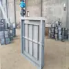Porta de Ar Retangular de Aço para Ventilação de Mina Subterrânea, Hermeticamente Selada e Facilmente Aberta