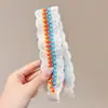 Parche de Flequillo Tejido, Parche Mágico para el Cabello, Pinza para el Cabello Floral Francesa, Parche Dulce para el Cabello, Diadema para Lavarse la Cara, Diadema