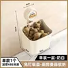 Caja de Almacenamiento para Cebolla, Jengibre y Ajo Cocina Cesta de Almacenamiento con Ventosa Jengibre Ajo Cesta Pequeña Colgante Estante de Almacenamiento para Artículos Varios Montado en Pared Sin Taladro