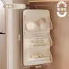 Artefacto de Almacenamiento para Ropa Interior Bragas Bolsa de Almacenamiento Tipo Colgante Especial para Armario Sujetador Calcetines Bolsa de Malla Bolsa de Almacenamiento para Dormitorio