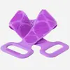 Potente toalla de baño exfoliante para frotar la espalda y eliminar suciedad y células muertas de la piel, adecuada para adultos, práctica toalla de baño larga