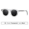 Gafas de Sol Transfronterizas Nuevas 2026 Protección UV para Mujeres y Hombres, Montura Redonda de Pin de Propionato Retro Estilo Europeo y Americano