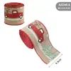 Cinta de Lino para Navidad Guirnalda de Árbol de Navidad Cinta Decorativa Suministros para Fiestas Cinta Muñeco de Nieve Piña