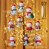 Conjunto 2D Plano de 20 Peças de Bonecos de Neve de Madeira com Barbante Árvore de Natal Decorações de Festa em Casa de Inverno Enfeites para Pendurar