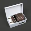 Nueva Caja de Regalo para Corbata de Hombre Transfronteriza con Bordado Jacquard, Stock Listo de Fábrica al por Mayor, Personalización de Logo, Empaque de Caja de Regalo de Alta Gama