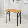 Mesa Plegable para el Hogar Rectangular Escritorio de Entrenamiento Mesa de Comedor Sencilla Escritorio de Computadora Escritorio de Escritura Mesa de Estudio Mesa Larga