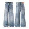 Muxi Ropa Vaqueros Americanos Retro Desgastados para Hombre, Pantalones de Pierna Recta para Otoño, Sueltos, Adelgazantes, de Longitud al Suelo, Estilo Ins