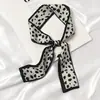 Bufanda fina estrecha pequeña de seda de verano bufanda de cinta para mujer cinta para el pelo cinta para atar bolsa accesorios bufanda decorativa trenzada para el pelo