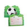 Suministros para Fiesta de Cumpleaños de Fútbol Verde Fiesta de Cumpleaños para Niño Decoración de Fiesta Vajilla Desechable Plato de Papel Vaso de Papel Servilleta de Papel Mesa