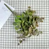 Manojo Simulado de Plantas Verdes, Hierba de Dinero Grande, Arreglos Florales de Boda, Adornos para Decoración del Hogar, Flores de Plástico al por Mayor