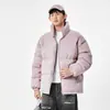 Nueva Chaqueta Gruesa de Algodón para Pareja Otoño e Invierno con Cuello Alto, Abrigo de Algodón Casual Versátil, Ropa de Abrigo de Marca de Moda para Estudiantes