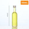 Garrafa de vinho medicinal pequena de vidro de barriga grande garrafa de bebida transparente de alta qualidade 100ml50ml selada com tampa garrafa de vinho vazia de vidro