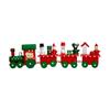 Criativo infantil Natal desktop janela pequeno trem decorações pequenos ornamentos atacado decoração de férias artesanato em madeira