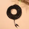 Pulseira de Sândalo Vermelho de Folha Pequena Indiana Estrela Dourada Brilhante 108 Contas Contas de Oração Contas de Oração de Sândalo Vermelho Pulseira Feminina de Múltiplos Círculos