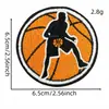 Patch Bordado Personalizado de Desenho Animado de Jogo de Basquete Série Esportiva Patch Decorativo Emblema Bordado Acessórios para Roupas com Suporte Adesivo