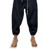Pantalones casuales nuevos de otoño e invierno para hombre, pantalones harén de pierna ancha holgados de talla grande, monos de moda nacional con tobillos atados.