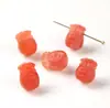 Colgante de Calabaza Pequeña de Ágata Nan Hong, Cuentas de Ágata Rojo Cereza Flotante de Hielo, Accesorios para Pulseras y Collares Estilo Antiguo al por Mayor