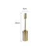 Candelabro de metal europeo para decoración romántica de bodas, modelo de habitación, decoración de mesa de comedor, estilo escandinavo dorado