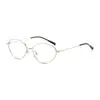 Armações de óculos de metal com aro fino feitas sob medida para mulheres, adequadas para os mercados europeu e americano transfronteiriços, bloqueadoras de luz azul, lentes sem grau, podem ser equipadas com lentes de grau, oferecendo um toque de luxo