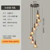 Nuevo candelabro vintage de estilo chino para escaleras en espacios tipo loft dúplex, candelabro artístico de madera simple de línea larga
