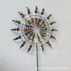 Moinho de vento giratório de jardim para exterior mais vendido em vendas transfronteiriças, decorações de gramado, ornamentos criativos de arte em metal e ferro para pátios