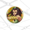 Broche de desenho animado de Jojo's Fantastic Adventure com laser, tamanho 58-75mm.