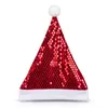 Chapéu de Natal com Lantejoulas em Formato de Diamante Transfronteiriço Chapéu Refletor do Papai Noel Adereço de Cabeça para Fantasia Festa de Bar Adereços de Cabeça de Natal