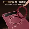 Novo modelo de capa de celular magnética para Huawei Pura X View com couro liso galvanizado, suporte giratório e proteção anti-queda