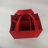 Uau Bolsa de Feltro Personalizada para Vinho Tinto Presente Criativo Bolsa para Seis Garrafas Cor Sólida Bolsa de Armazenamento de Vinho Tinto Personalizada