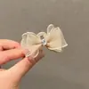 Presilha de cabelo laço preto estilo princesa, presilha de garra pequena para mulheres, presilha de orelha de elfo para franja, presilha lateral e para testa, acessório de cabelo
